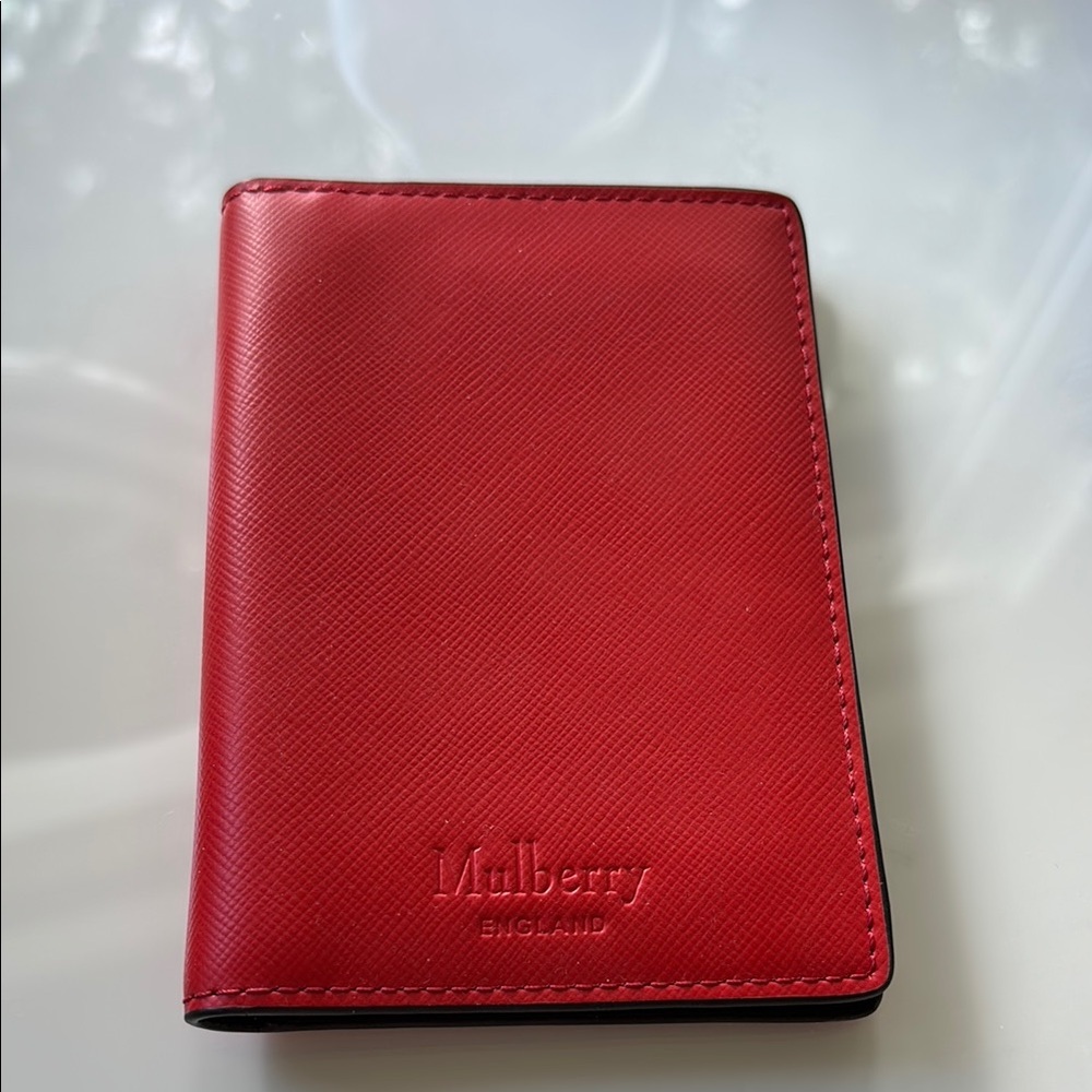 Mulberry Scarlet Leather Card Holder